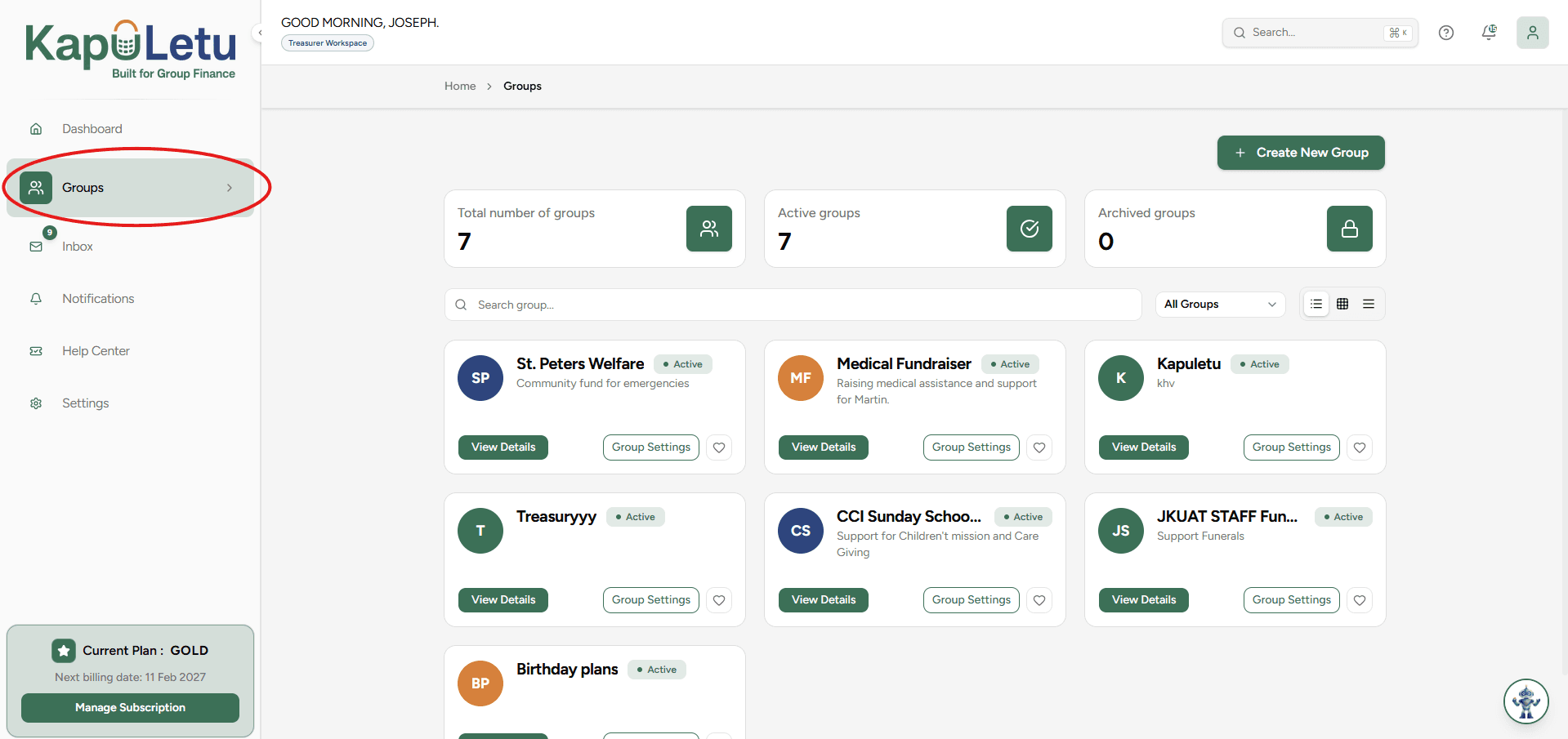 KapuLetu Workspace Layout Overview - Step 2